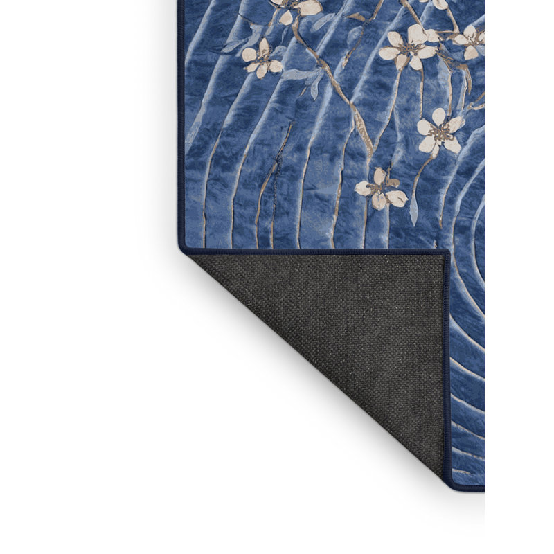 Tapis gris soyeux et moelleux, Rectangle 8 pi x 10 pi