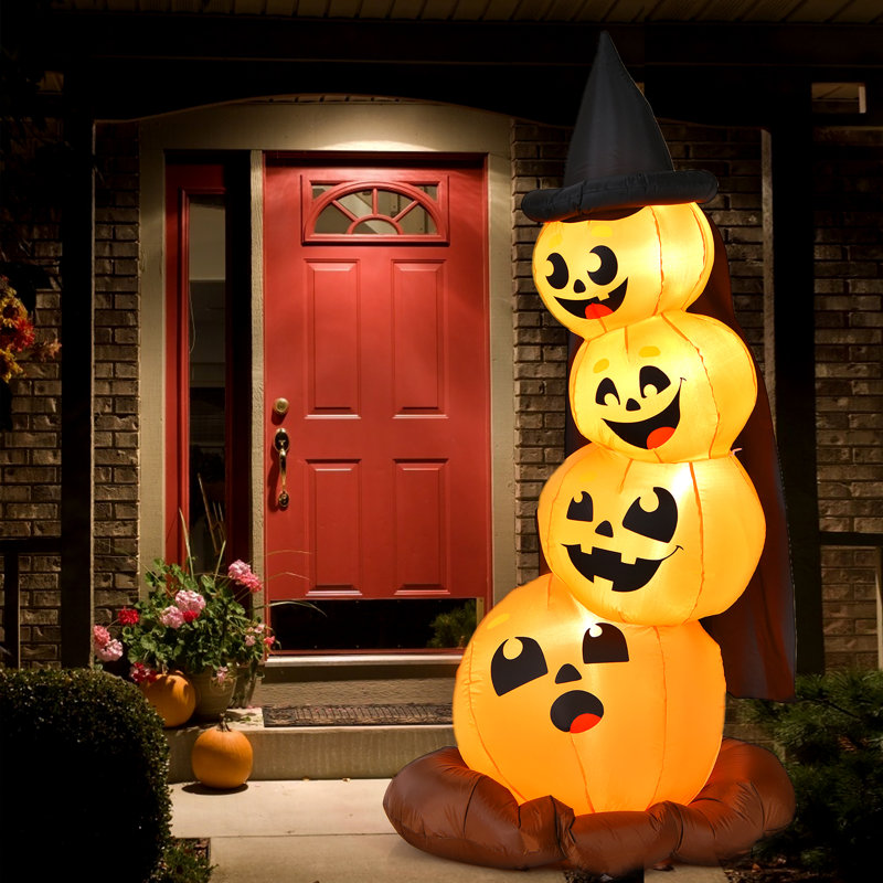 Ensemble gonflable de citrouille d'Halloween Costway