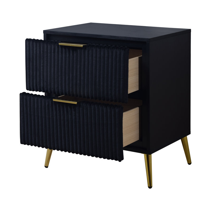Table de chevet Ochlocknee, Noir