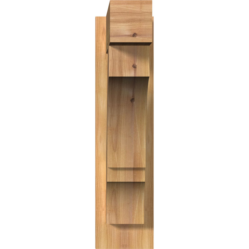Bloc balboa rustique en bois rustique, P 18 po x H 22 po, Cèdre rouge de l'Ouest l 5 1/2 po (lisse)