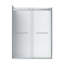 Ensemble de porte de douche rectangulaire sans cadre avec finition en verre cannelé l 48 po x P 36 po x H 76 po Molly-121487408-121487400
