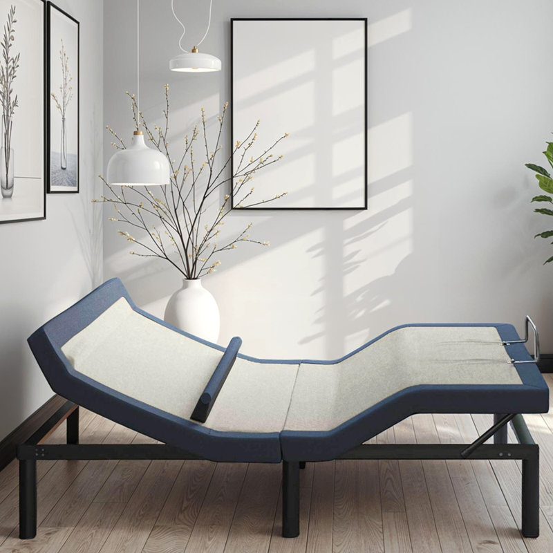 Base de lit simple TG réglable avec inclinaison de la tête / du pied et ajustement de la position lombaire