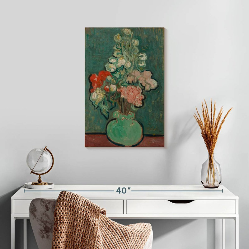 Vase de fleurs Harnek 1890, H 24 po x l 16 po