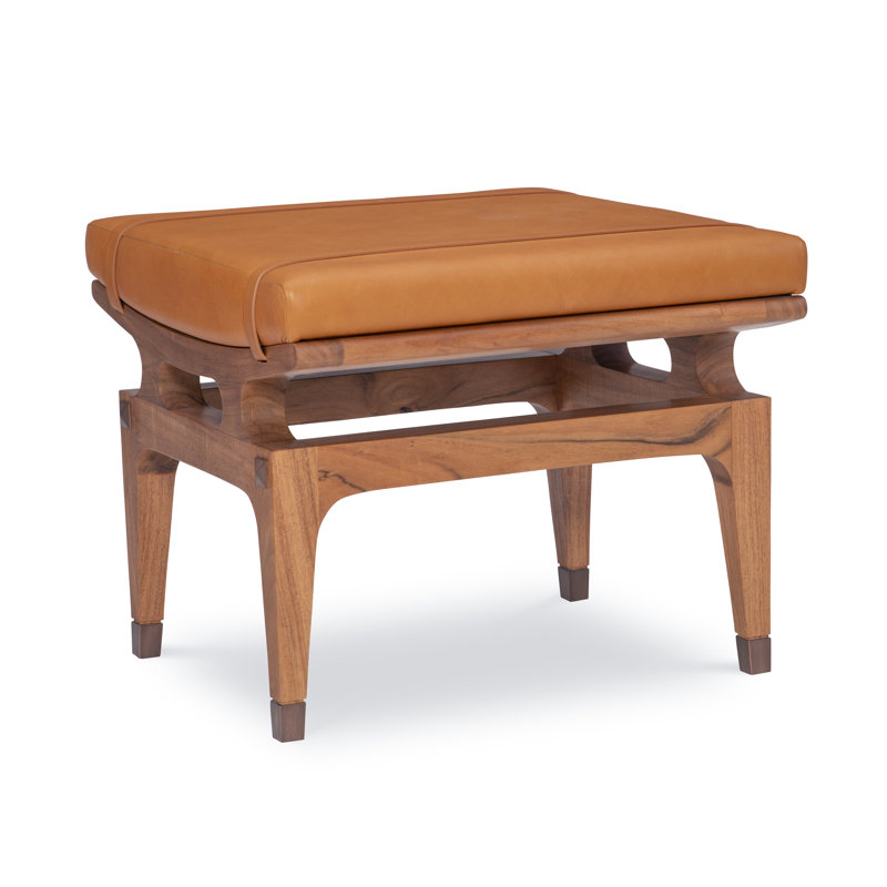 MS Upholstery Leather Ottoman