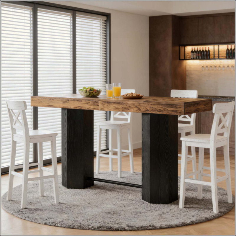 Woodgrain Design Coffee Table,Pub Table,Greeting Table