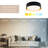 East Grove Home Builder Essentials Heritage Collection 12in LED Flush Mount 5-CCT Selectable Color Temperature 21W 1,300 Lumens in Matte Black and Gold Finish-117703668
