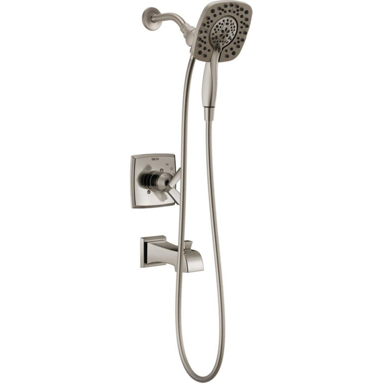 Delta T17464-SS-I Ashlyn 17 Series Dual-Function Tub Shower Faucet Set, In2ition Shower Handle Trim Kit