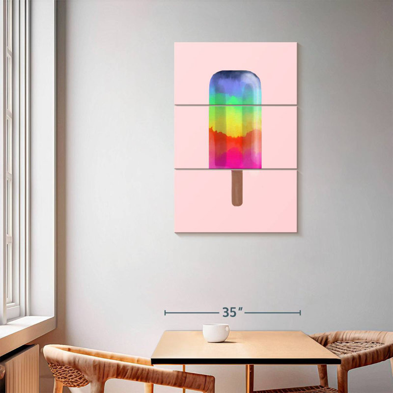 Yarlin Rainbow Popsicle, 57" H x 36" W
