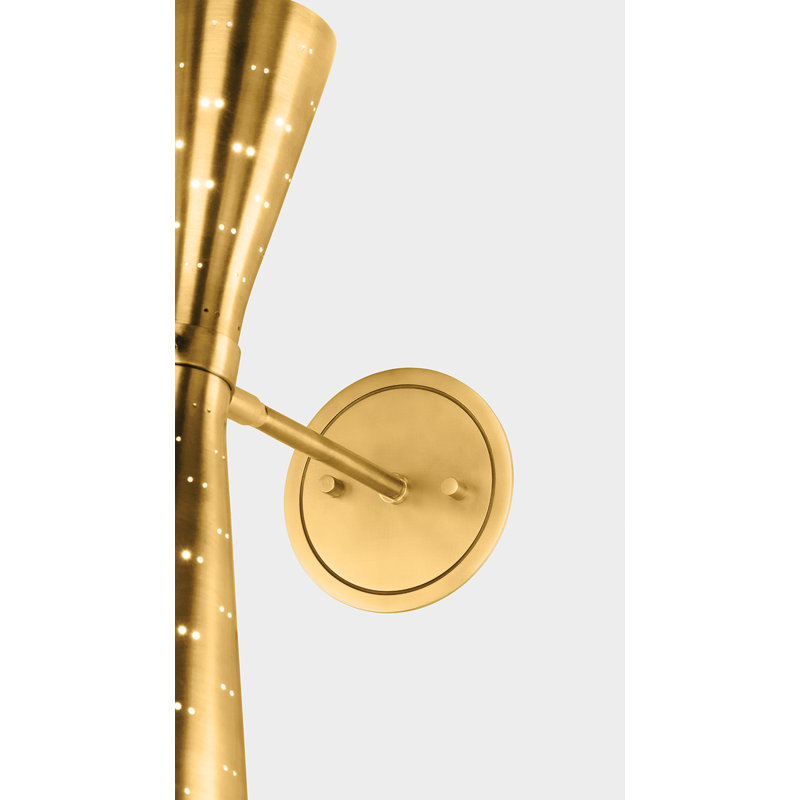 Allanton Wall Sconce in Aged Brass, Gold