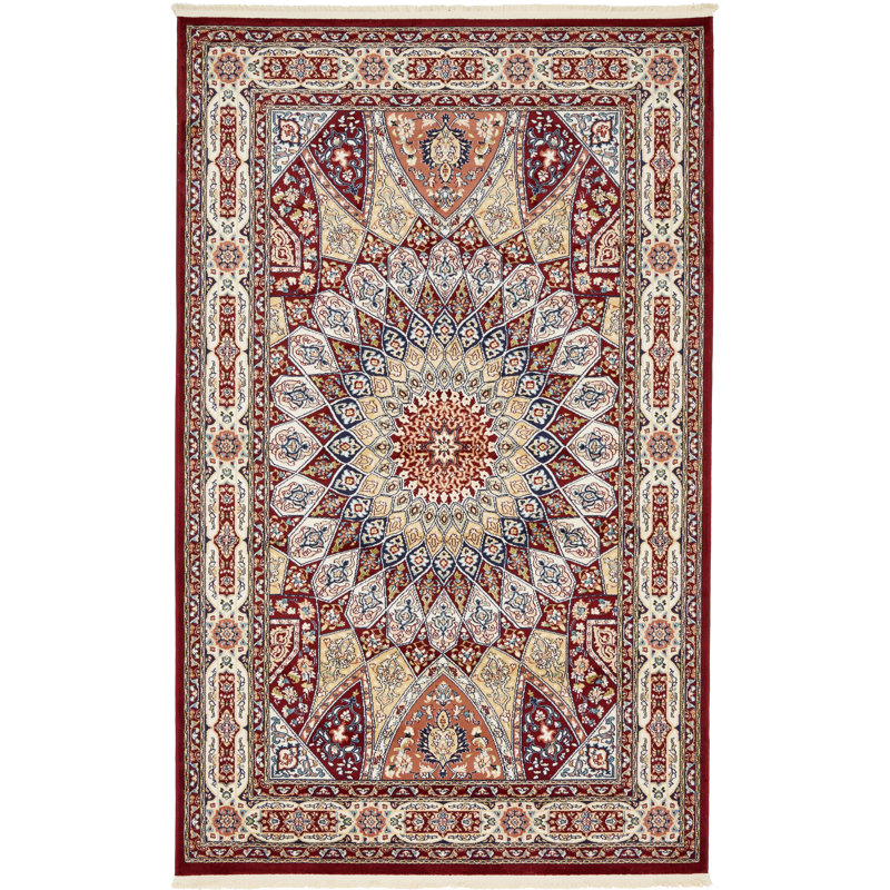 Jackson Floral Indoor Rug, Rectangle 5'3" x 8'