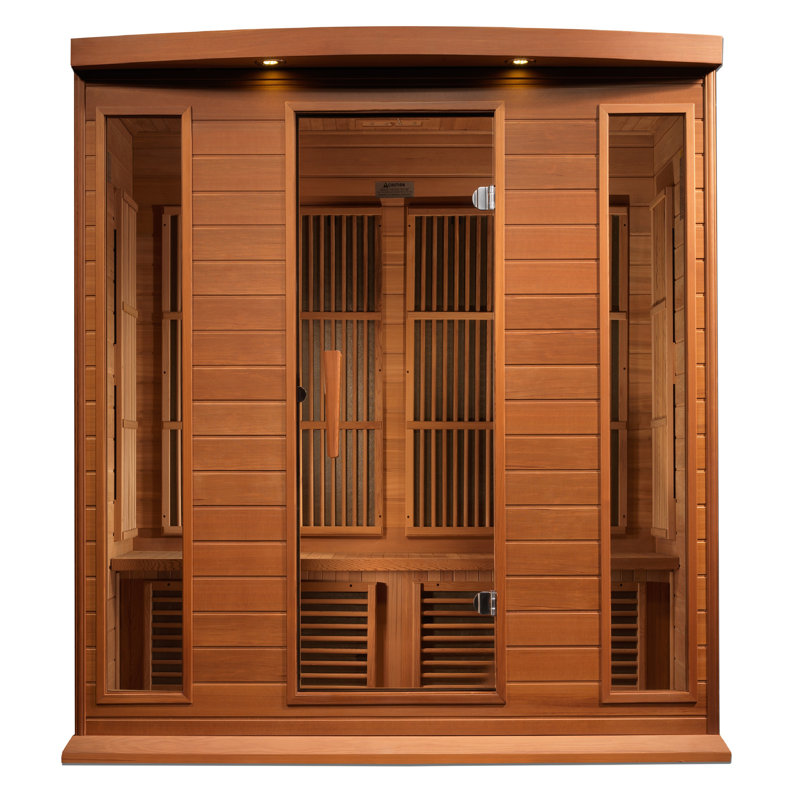 Natural Canadian Hemlock 4-Person Infrared Sauna