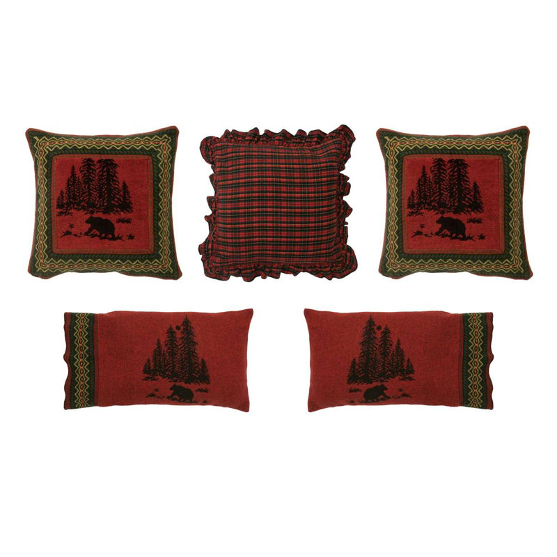 Wooded River Wooded River Bear Super King Bedspread Set, Super King Coverlet + 5 Shams