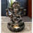 35In Resin Ganesha Sculptural Fountain with Warm White LED Light
