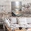 Ebern Designs « Black & Beige Landscape 1 » par Petals Prints Design, tableau mural en métal, 30,5 cm x 40,6 cm