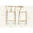 Wishbone Counter Stool Black Stain