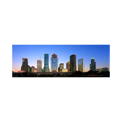 USA, Texas, Houston by Panoramic Images - Wrapped Canvas Panoramic Gallery-Wrapped Canvas Giclée