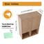 Meuble-lavabo double autoportant 72 po avec plateau de meuble-lavabo en résine et rangement mural 12 po Vowar-1166885468