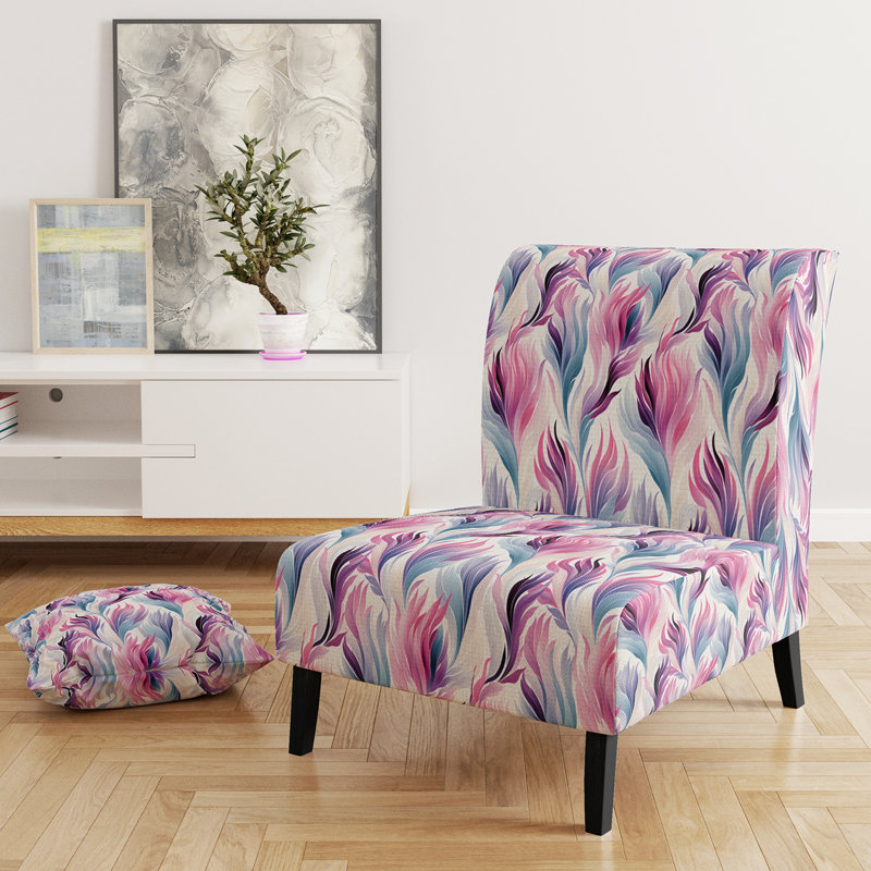 Fauteuil de chambre Pastel Botanical Leaf Design