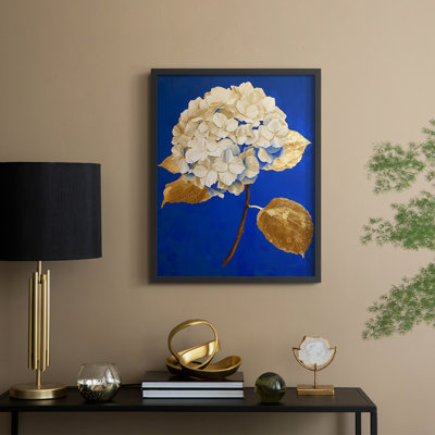 Série FLORAL Lxxxiv - reproduction encadrée de qualité supérieure - prête à être accrochée - aucun clou requis