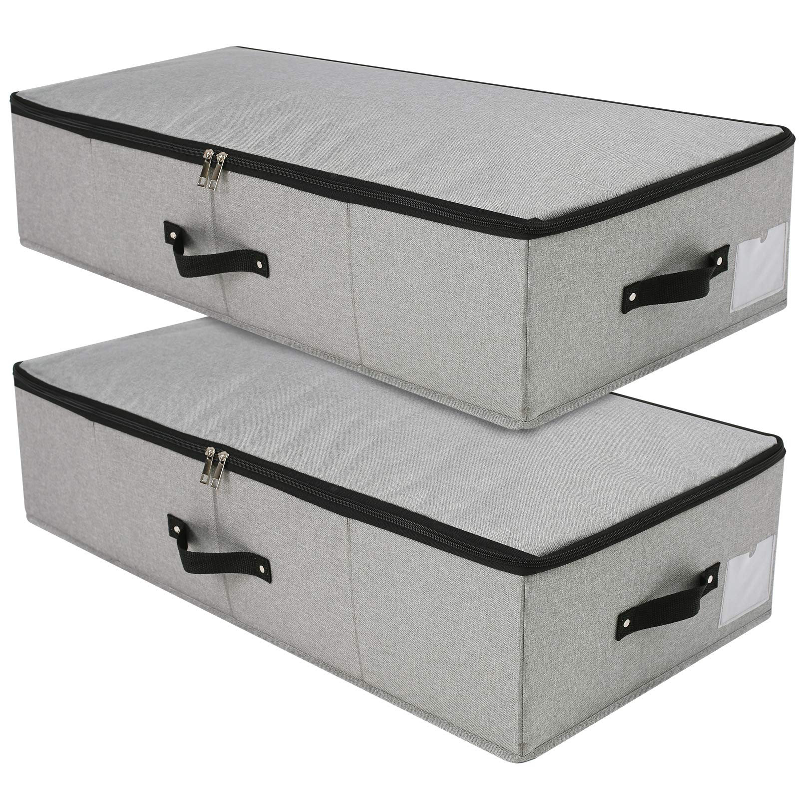 2pcs Xl Storage Bags, Foldable Clothes Closet Storage Boxes, Durable  Handles, Thick Fabric, Suitable For Blankets, Quilts, Bedding