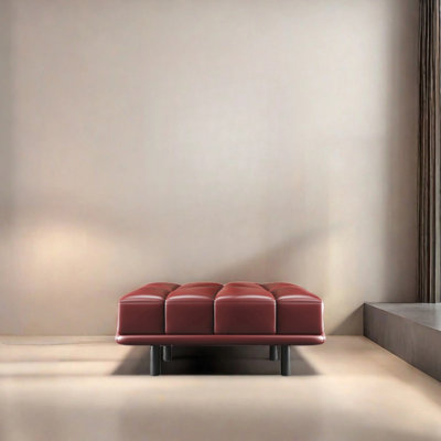 Bench leather long strip walk-in closet sofa stool