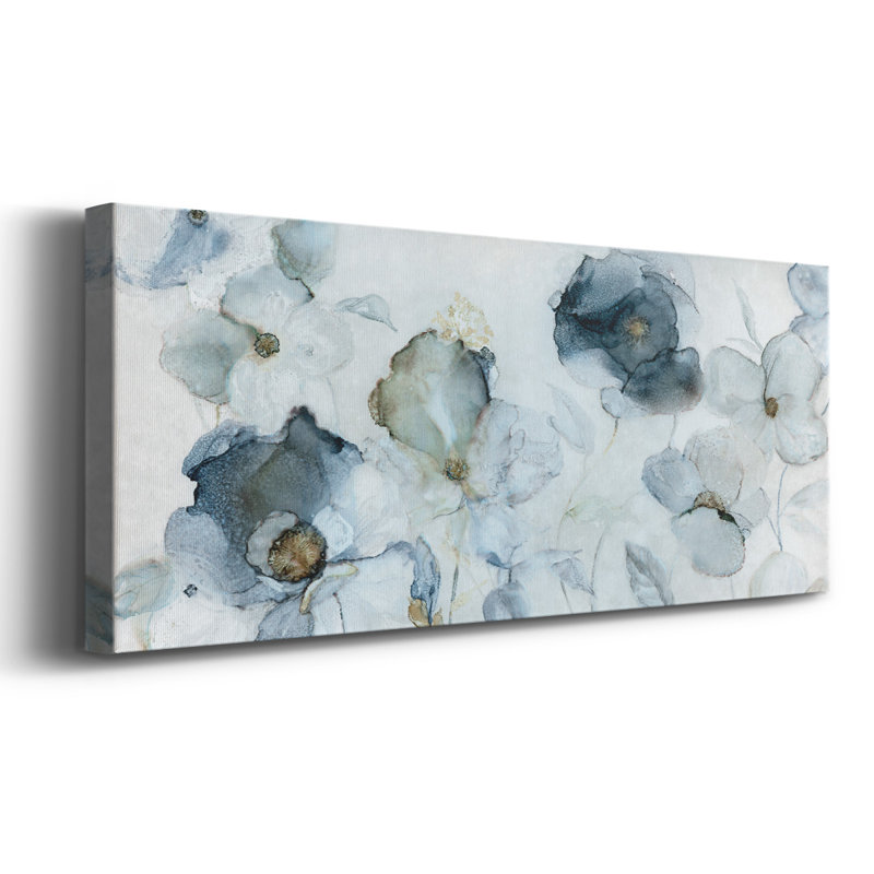 Indigo en fleurs, H 8 po x l 20 po x P 1,5 po