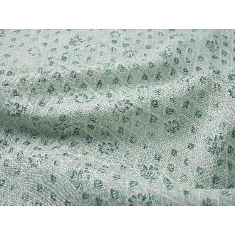 Coral Bell Print Runner, Sea Green