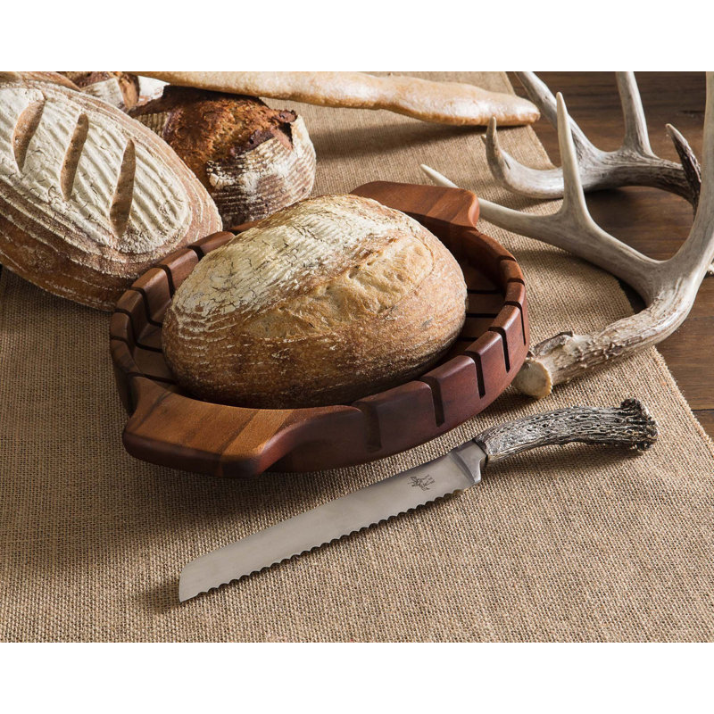 Vagabond House Lodge Acacia Wood Bread Board