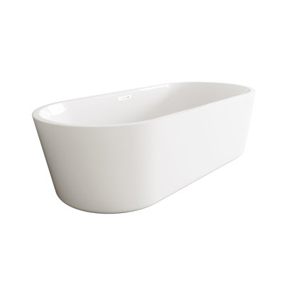 Jakeil 71'' x 31.4'' Soaking Acrylic Bathtub