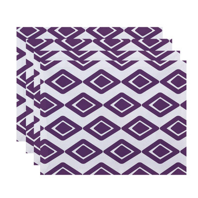 Ferrier Polyester Geometric Rectangle Placemat