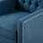 Comfortable Blue Recliners With Modern Wing Design