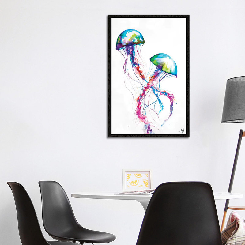 Marc Allante - Print on Canvas, 66.04 cm H x 45.72 cm W, Black Floater Framed