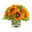 Faux Sunflowers in Vase-1031976621
