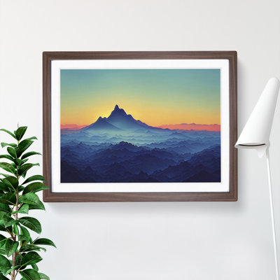 XH1022-6829X Peaceful Mountain Sunrise Vol.3 - Picture Frame Print
