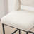 Jenie Upholstered 26.4'' Boucle/Linen Counter Stool with Metal Frame-488078429
