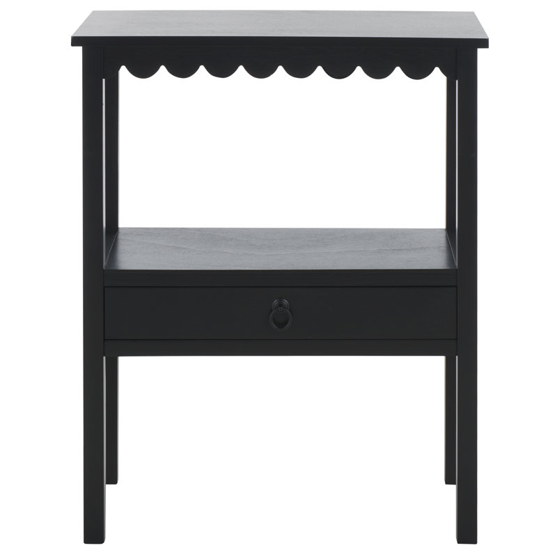 Table d'appoint Branden, Noir mat