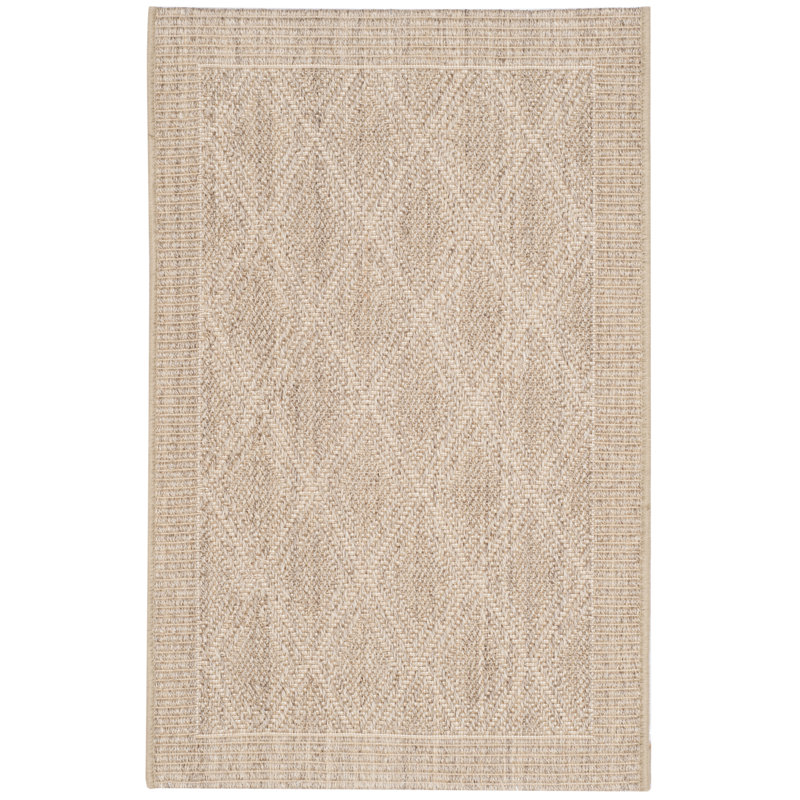 Tapis jacquard en sisal et en jute Desmarais, Rectangle de 2 pi x 3 pi