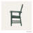Modern Slatted Outdoor Dining Armchair-1868249374