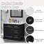 Meuble-lavabo autoportant 36 po - Bois massif / Armoire en bois massif avec lavabo, tiroir rabattable et tablette réglable-133706204