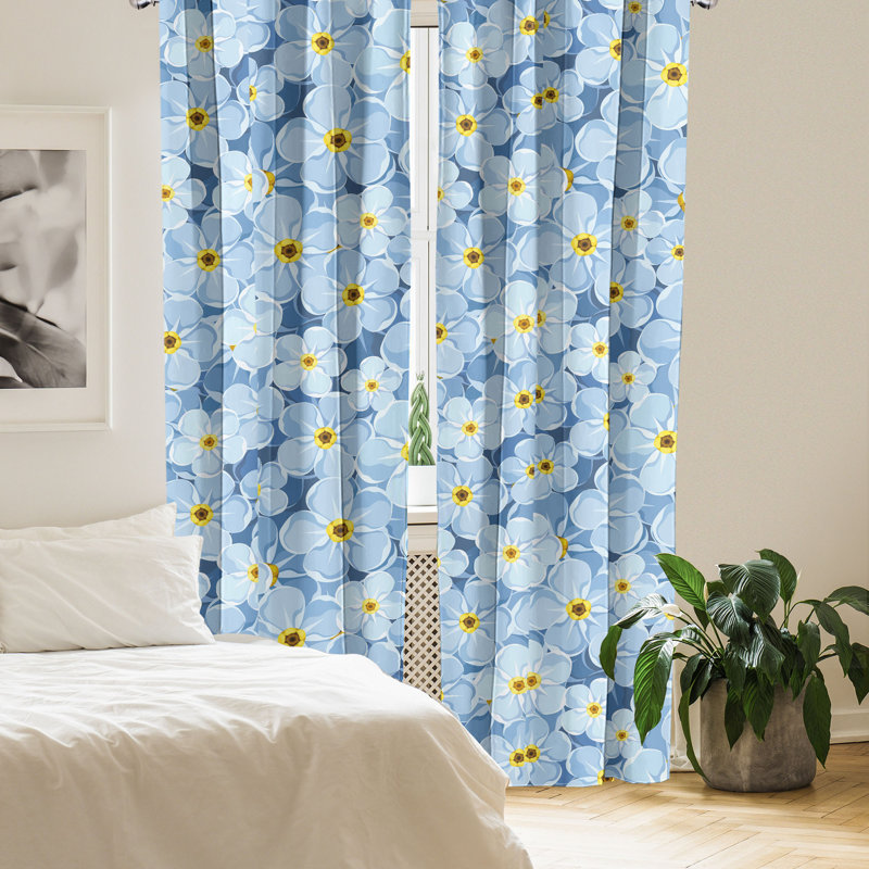 Semi Sheer Curtain Pair