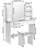 Hartlee Dressing Table with Mirror
