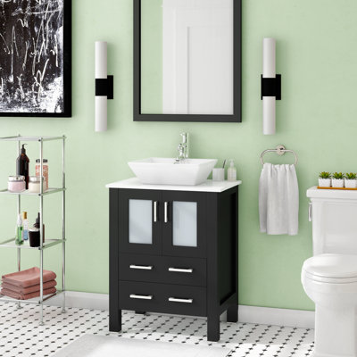 Ensemble de meuble-lavabo simple 30 po avec miroir Dider Grand