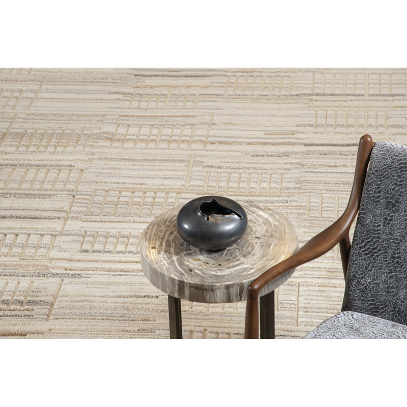 Bariloche Wool Abstract Area Rug, Runner 3' x 9'