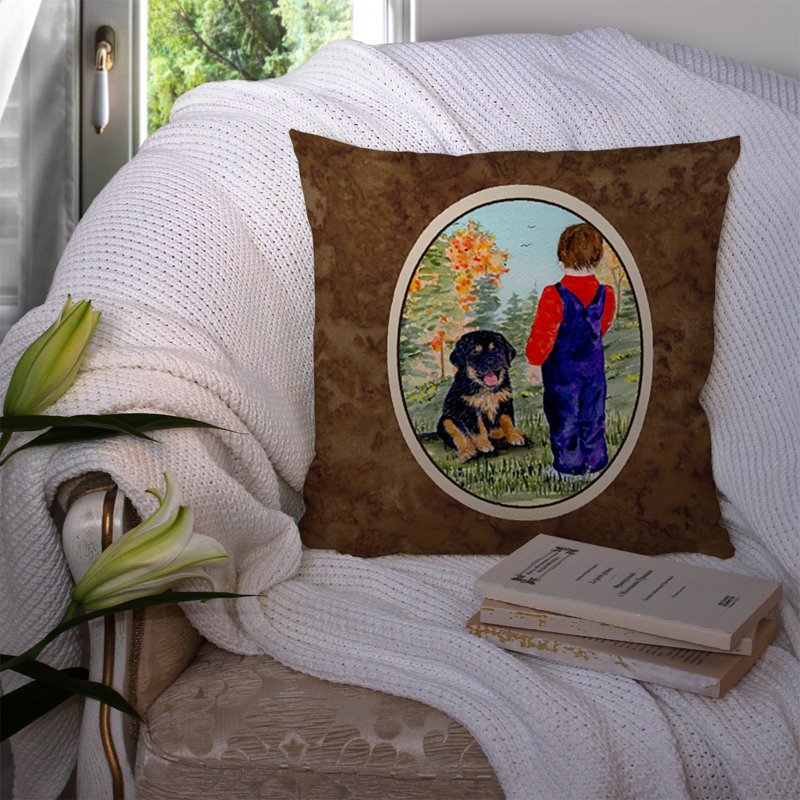 Coussin décoratif intérieur/extérieur carré tibétain moderne