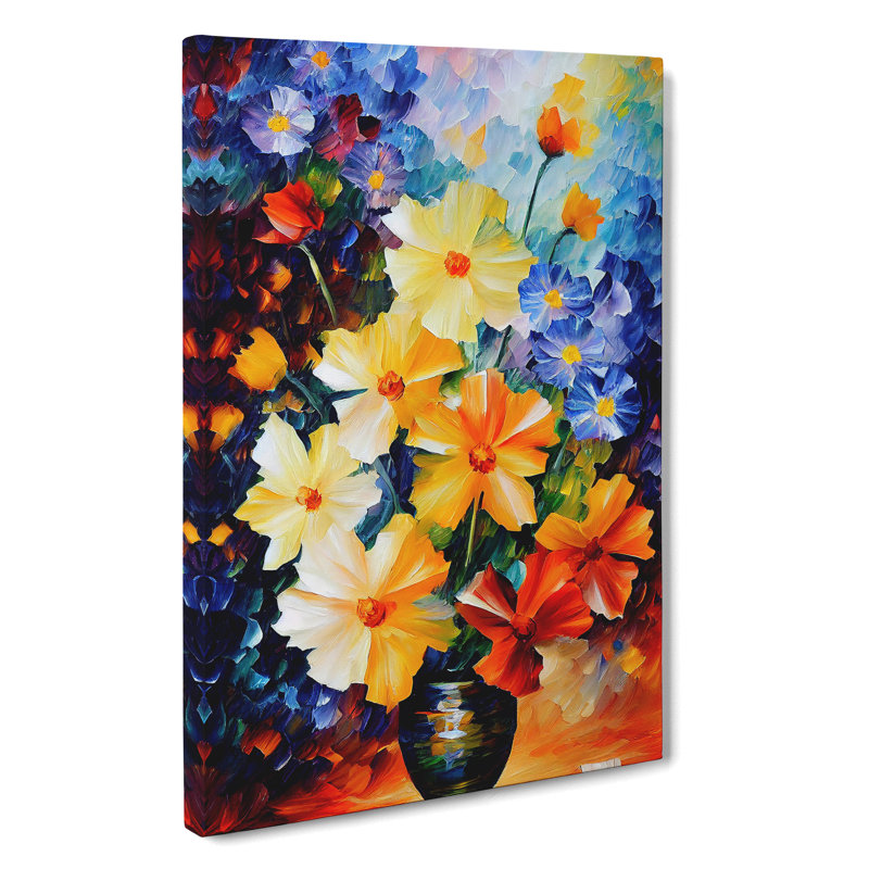Flowers In A Vase No.1 - Wrapped Canvas Print, 76cm H x 50cm W