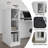 Ergonomic Reception Desk With Elevated Left Storage Space