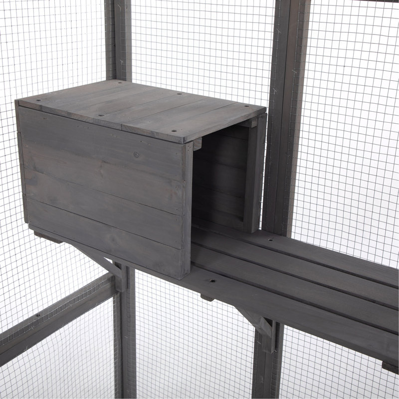 Très grande cage à chat - Gris
