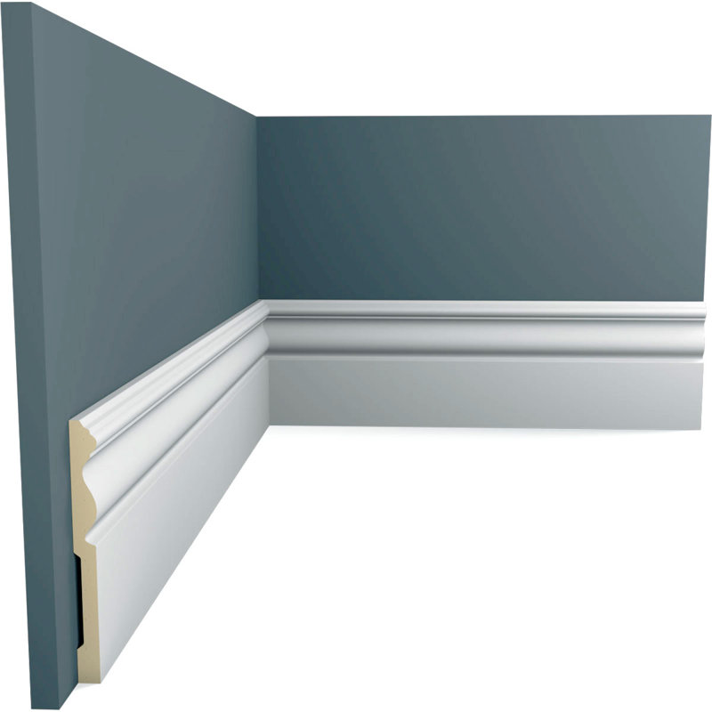 Plinthe Bradford (paquet de 8), H 4,75 po x l 94,5 po x P 0,5 po