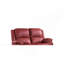Causeuse rouge en cuir synthétique Motion