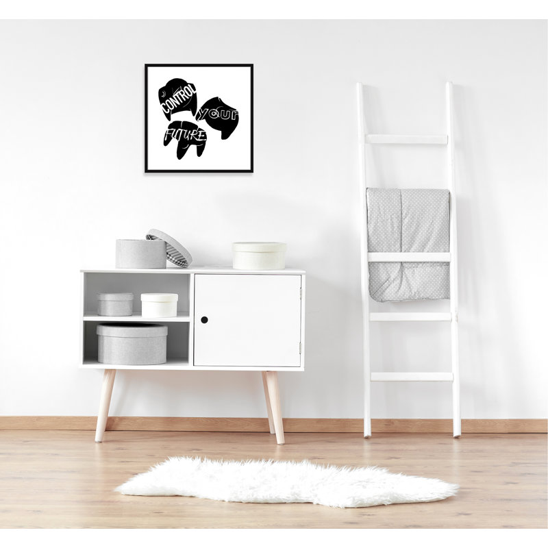 «Control your future», art encadré, H 27,5 po x l 27,5 po x P 1,19 po, Encadré de boîte noir